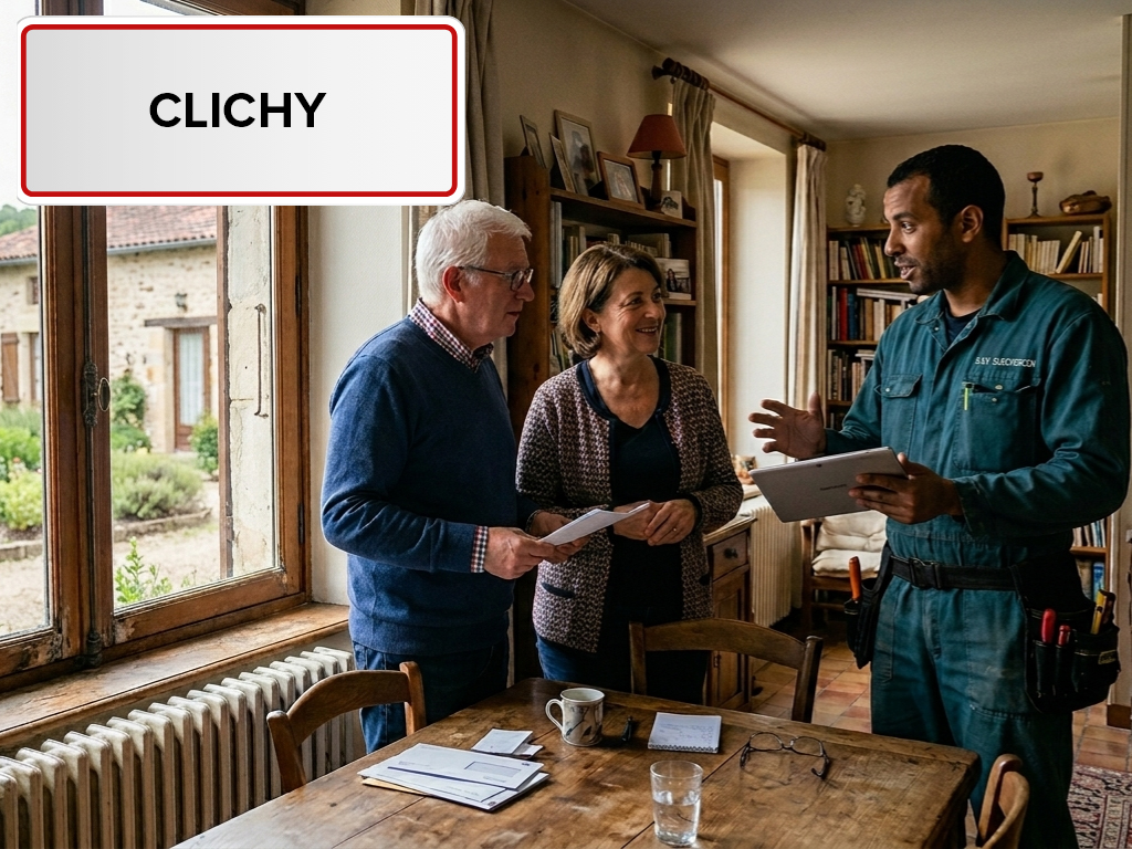 Installation de pompe à chaleur à Clichy (92110) dans les Hauts-de-Seine